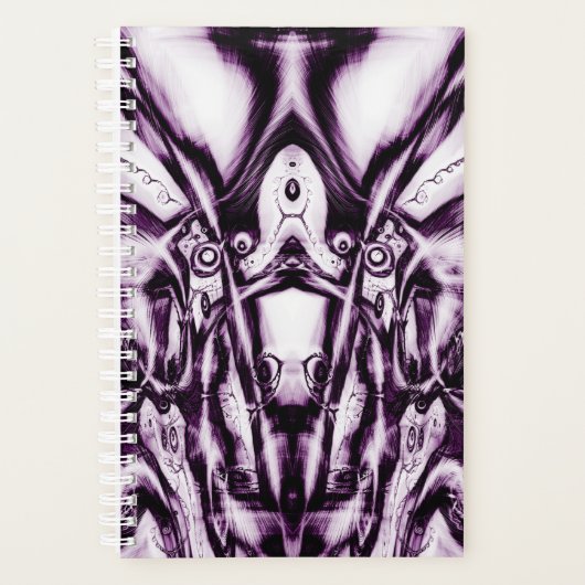 紫色に染み込む プランナー手帳 (正面)