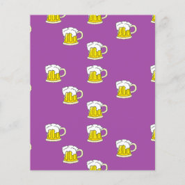 紫色に泡立てたビールカップ