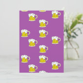 紫色に泡立てたビールカップ アドバイスカード (スタンド正面)