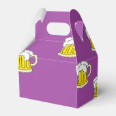 紫色に泡立てたビールカップ フェイバーボックス (裏面サイド)