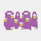 紫色に泡立てたビールカップ フェイバーボックス (折り畳みなし)