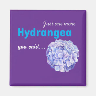 紫色のあじさいのマグネット - Just One More Hydrangea マグネット