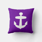 紫色のいかりの枕 クッション (裏面)