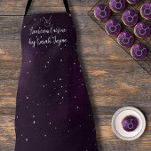 紫色のうるま〔占星術の〕十二宮図標識コンステレーションエプロン エプロン