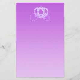 紫色のおとぎ話キャリッジ 便箋