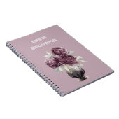 紫色のお花の花瓶 ノートブック (右側)