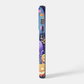 紫色のかわいいハロウィーンiPhone / iPadケース iPhoneケース (左側面)