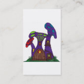 紫色のきのこは名刺を収容します 名刺 (裏面)