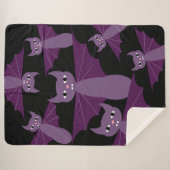 紫色のこうもり シェルパブランケット (正面(横))