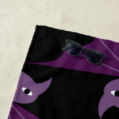 紫色のこうもり ビーチタオル (インサイチュ)