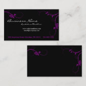 紫色のつる植物の名刺 名刺 (正面/裏面)