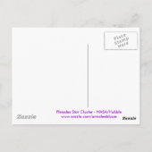 紫色のはがきプレアデス ポストカード (裏面)