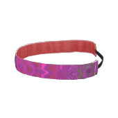紫色のはす万華鏡のように千変万化するパターンの非スリップのヘッドバンド アスレチックヘッドバンド (右)