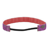 紫色のはす万華鏡のように千変万化するパターンの非スリップのヘッドバンド アスレチックヘッドバンド (裏面)