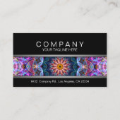 紫色のはす曼荼羅のアポイントメントカード 予約カード (裏面)