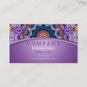 紫色のはす曼荼羅の紫色 名刺 (正面)