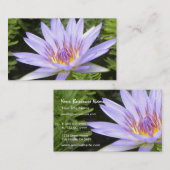 紫色のはす 名刺 (正面/裏面)