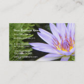 紫色のはす 名刺 (裏面)