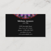 紫色のはす-曼荼羅 名刺 (裏面)