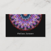 紫色のはす-曼荼羅 名刺 (正面)