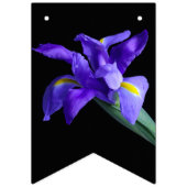 紫色のアイリスのバンティングフラグ バンティングフラッグ (第1の旗)