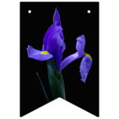 紫色のアイリスのバンティングフラグ バンティングフラッグ (第3の旗)