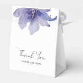 紫色のアイリスの水の結婚色 フェイバーボックス (裏面サイド)