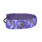 紫色のアイリスの花/傾斜/タイル/ アスレチックヘッドバンド (左)