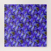 紫色のアイリスの花/傾斜/タイル/ ジグソーパズル (縦)