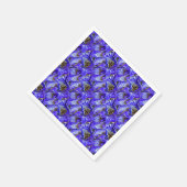 紫色のアイリスの花/傾斜/タイル/ スタンダードカクテルナプキン (角)