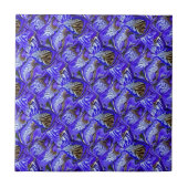 紫色のアイリスの花/傾斜/タイル/ タイル (正面)