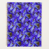 紫色のアイリスの花/傾斜/タイル/ プランナー手帳 (正面)