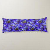 紫色のアイリスの花/傾斜/タイル/ ボディピロー (裏面)