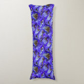 紫色のアイリスの花/傾斜/タイル/ ボディピロー (正面縦)