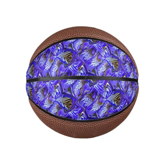 紫色のアイリスの花/傾斜/タイル/ ミニバスケットボール (正面)