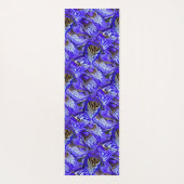 紫色のアイリスの花/傾斜/タイル/ ヨガマット (裏面)