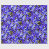紫色のアイリスの花/傾斜/タイル/ ラッピングペーパー (フラット)