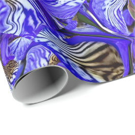 紫色のアイリスの花/傾斜/タイル/ ラッピングペーパー