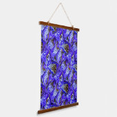 紫色のアイリスの花/傾斜/タイル/ 吊り下げ型タペストリー (傾斜あり)