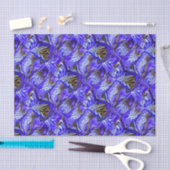 紫色のアイリスの花/傾斜/タイル/ 薄葉紙 (クラフト)