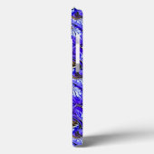 紫色のアイリスの花/傾斜/タイル/ Case-Mate iPhoneケース (裏面 / 左)