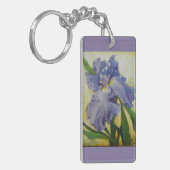 紫色のアイリスキーホルダー キーホルダー (正面左)