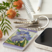 紫色のアイリスキーホルダー キーホルダー (正面右)