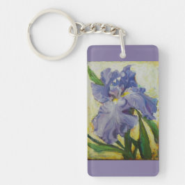 紫色のアイリスキーホルダー キーホルダー
