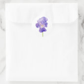 紫色のアイリスシール ラウンドシール (バッグ)