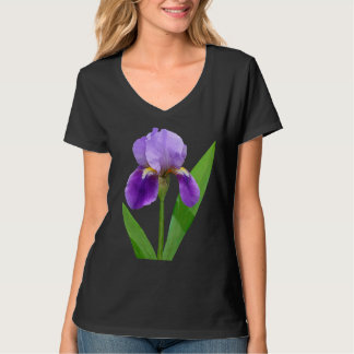 紫色のアイリスワイシャツ Tシャツ