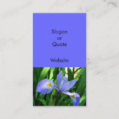 紫色のアイリス名刺 名刺 (裏面)