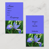 紫色のアイリス名刺 名刺 (正面/裏面)