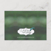 紫色のアイリス結婚ズの挿入 エンクロージャーカード (裏面)