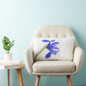 紫色のアイリス花 ランバークッション (椅子)